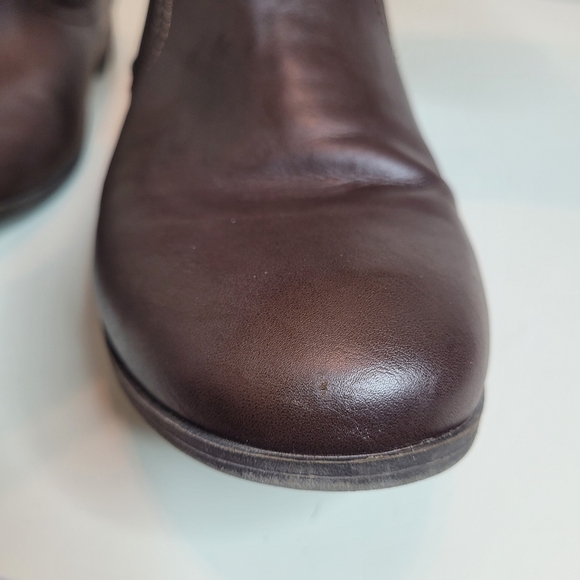 Nine West Suri 2 Brown Faux Leather Riding Boots Size Women's 5 - Picture 9 of 14